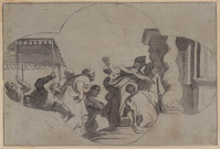 B 067
<br/>
Nicolaas onvangt hulde van geestelijken van Mira
<br/>
<em>Veronese, Paolo (1528-1588) - kopie naar</em>